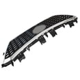 thumbnail image 3 of Front Grille Black & Chrome Mesh Grill Fit for Hyundai Sonata 2015 2016 2017, 15-17 Sonata Grill, 3 of 5