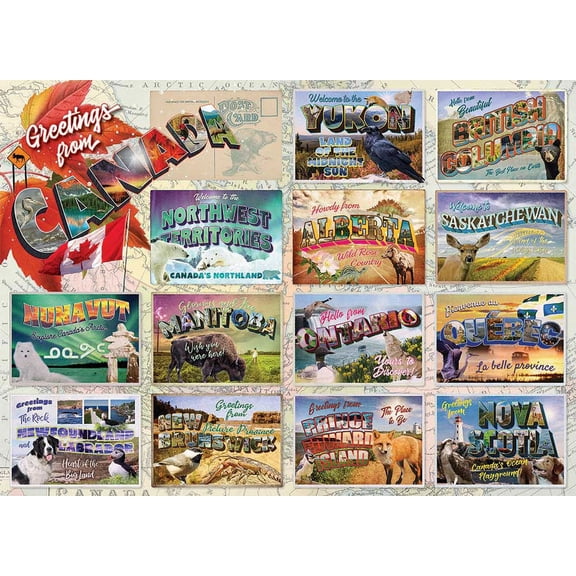Cobble Hill Greetings From Canada Jigsaw Puzzle