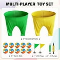 thumbnail image 3 of Granny Pants Yard Game for Kids (31.5 in * 24 in), 2Pcs Granny Pants Outdoor Games with 10 Bouncy Balls, 2 Pumps & 2 Flags, Granny Pants Game for Groups, Family Gatherings, Backyard（Small）,Small, 3 of 8