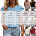thumbnail image 4 of Women's Linen Tops Ihhxva Crew Neck Short Sleeve 2-in-1 Pleated Stretchable Cotton-Linen Flutter Sleeves Lightweight Casual Tunic Top S-3XL, 4 of 9