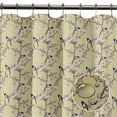 thumbnail image 2 of S4Sassy Beige Blossom & Paradise Whydah Bird Decorative Waterproof Printed Shower Curtain Roller Hooks Drapes-60 x 70 Inch, 2 of 6