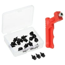 Uxcell 1/4" Track Shoes Spikes Cross Country Replacement Spikes with Spike Wrench Black 16 Pack