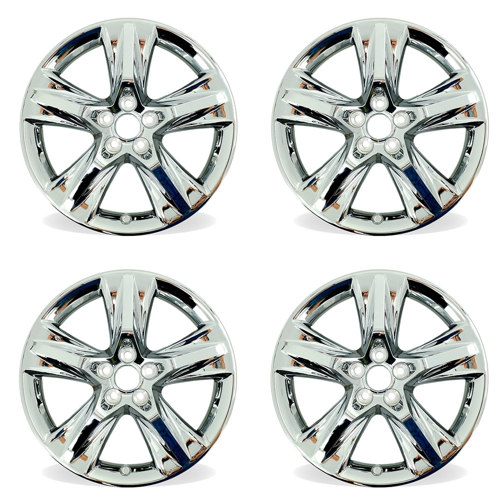 Set of 4 New 19" 19X7.5 Wheels With Chrome Clad Cover for 20142019 Toyota Highlander OEM Style