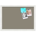 thumbnail image 2 of PinPix 20x14 Custom Cork Bulletin Board Pewter Poster Board Has a Fabric Style Canvas Finish, Framed in Pewter, by ArtToFrames (PinPix-1812), 2 of 5