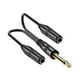 thumbnail image 5 of Cable divisor en Y de 6,35 mm, adaptador macho a 2 hembras de 6,35 mm, cable de altavoz, conector jack para estudio, amplificador y auriculares. Monocanal, 5 of 10