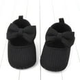 thumbnail image 5 of Meresysid Toddler Kids Infant Newborn Summer New Baby Cute Knitted Bow Wool Shoes Non-slip Baby Walking Shoes Black, 5 of 8