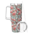 thumbnail image 2 of KLL Pink Flamingo Print 40oz Stainless Steel Insulated Car Cup Coffee Mug with Spillproof Lid - Keep Your Drink Hot or Cold on the Go, 2 of 8