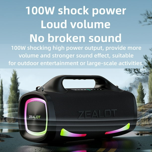 ZEALOT S79 Portable Wireless 100W Speaker with BT 5.2