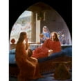 thumbnail image 2 of Jesus with Mary and Martha , Christen Dalsgaard (1824-1907 /Danish) Poster Print (24 x 36), 2 of 4