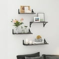 thumbnail image 6 of Fairy Floating Shelves, Rustic Wood Shelves, 4 Sets of Wall Mounted Shelf, 14.2x6.1x4.3inches, Weathered Gray, 6 of 8