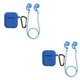 thumbnail image 2 of jesticaly Silicone Wireless for True Wireless Earphone Cover Box Charging Case Blue 2Set, 2 of 6