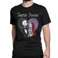 thumbnail image 4 of Crazy Disney The Nightmare Before Christmas T-Shirt Men Women 100% Cotton T Shirt Jack Sally Together Tees Printing Clothing, 4 of 5