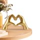 thumbnail image 3 of Escultura Gesto Corazón Creativo Estatuilla en Forma Estatua Dedo Amor Resina, 3 of 9