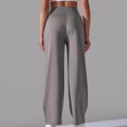 thumbnail image 4 of BXINGOHAI Wide Leg Pants for Women Yoga Pants With Pockets Stretch Loose Casual Lounge Pants Gray,M, 4 of 6