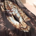 thumbnail image 4 of Tiger Blanket Mink Blanket Korean Blanket Heavy Blankets Queen Size Tiger Throw Blanket Korean Mink Blanket Tiger Statue Animal Blanket Bed Warm Blanket Full Queen Animal Blankets Mexican Blanket, 4 of 5