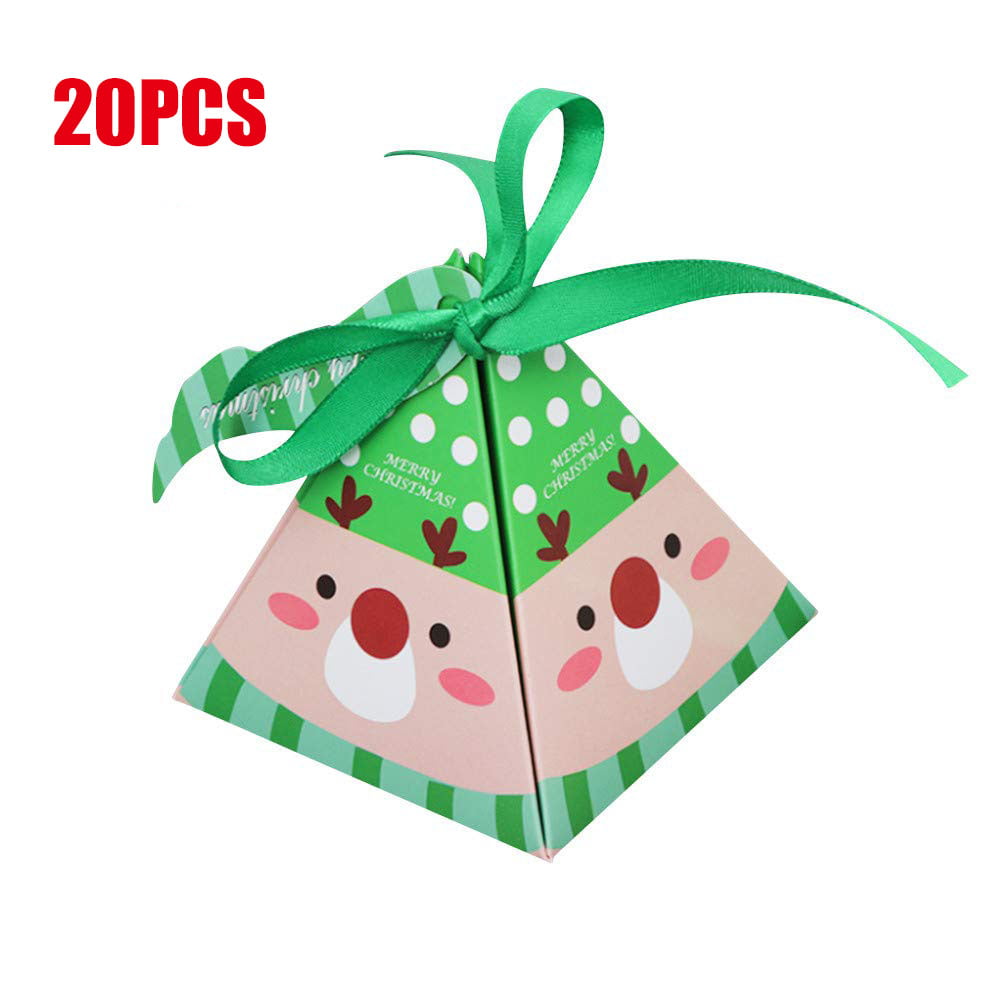 Details about   2020 Christmas Party 30-90Pcs Small Boxs Xmas Fruit Candy Treat Paper Bags 