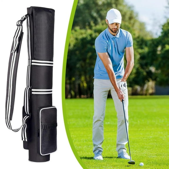 Golf Bag Lightweight Golf Bag Holds 3-9 Sticks Foldable Waterproof Tee Towel Compartments Pack for Travel Practice Tournament Adults Trunk Airplane Beginner grand