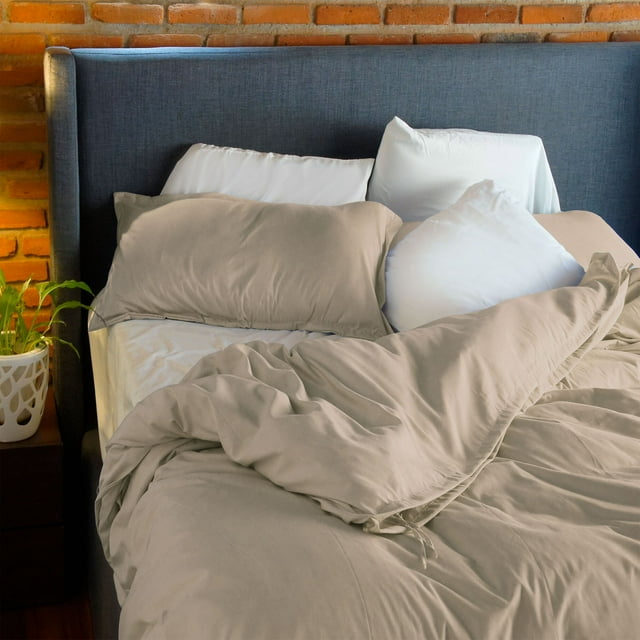Juego de Fundas para Duvet Rebeca Koala Microfibra Ultra suave Individual Beige