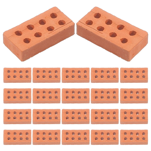 Miangastore 100 Pcs Mini Briques de Simulation Modèle Décorations de Table de Sable Modèles de Construction Miniatures