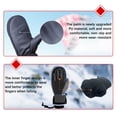 thumbnail image 3 of Ski Gloves Snow Gloves for Men&Women,Waterproof Snowboard Gloves, Insulated Touchscreen Snowmobile Gloves(black), 3 of 8