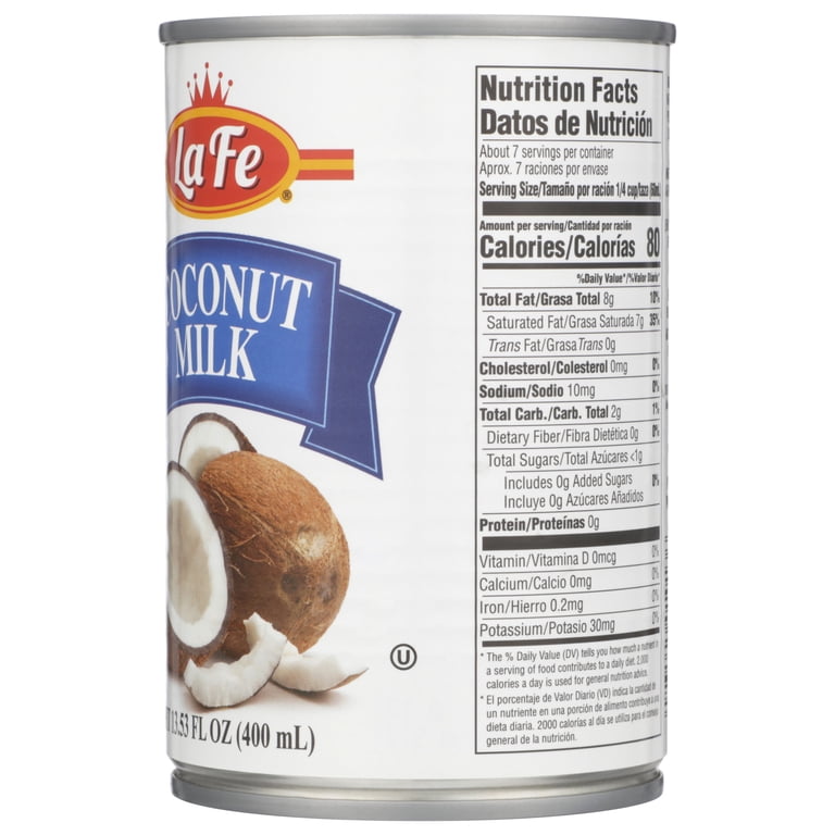 La Fe Coconut Milk, 14 oz Can - Walmart.com display picture 2