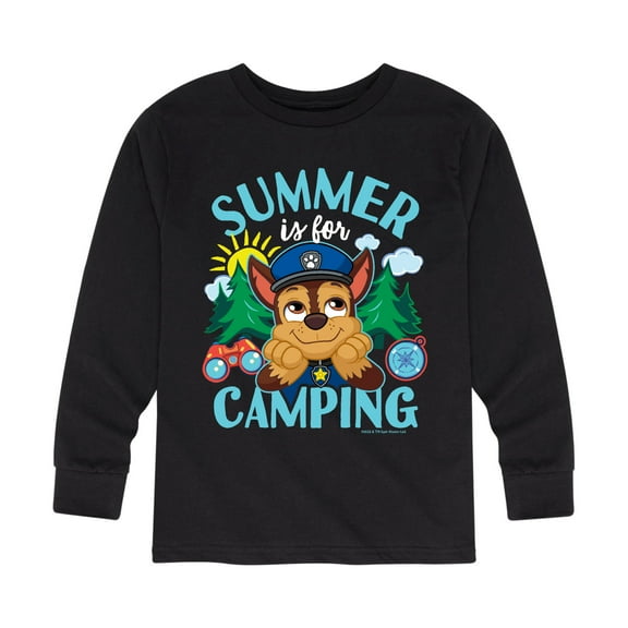 Paw Patrol - Summer Is For Camping - Toddler And Youth Long Sleeve Graphic T-Shirt