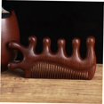 thumbnail image 3 of Masajeador de cuero cabelludo de madera con peine de dientes anchos para desenredar el cabello y tratar la estática del cuero cabelludo., 3 of 5