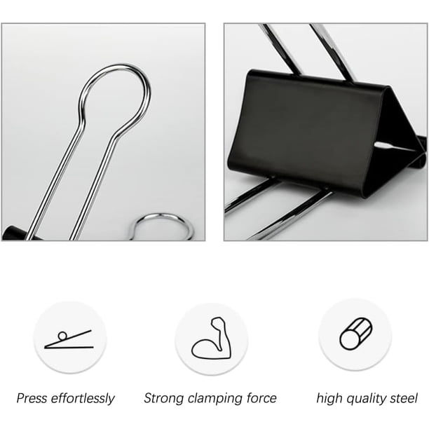 Pinzas De Sujecion Para Oficina U Escuela 96unidades | Cuotas Sin Interés