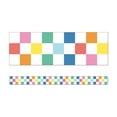 thumbnail image 2 of Carson Dellosa Education We Stick Together Checkered Rainbow Straight Bulletin Board Borders, 36 Feet Per Pack, 6 Packs, 2 of 4