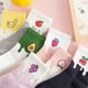 thumbnail image 5 of 7 pares de calcetines de algodón con estampado de frutas, de tubo medio, transpirables, para mujer (estampado variado), 5 of 7