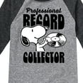thumbnail image 3 of Peanuts - Snoopy Pro Record Collector - Toddler & Youth Raglan Graphic T-Shirt, 3 of 5