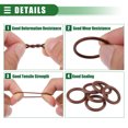 thumbnail image 4 of Unique Bargains Universal O Ring Seal Gasket Orings Seal Washer for Plumbing for Cars 12mm ID x 2.5mm CS Brown 50pcs, 4 of 6
