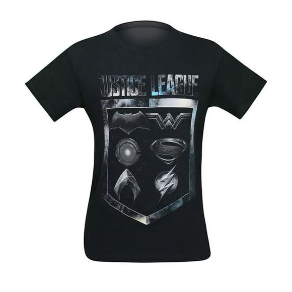 Justice League tsjlmsymbad-4x Mens Movie Badge & Icons T-Shirt - 4XL