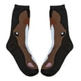 thumbnail image 2 of AWST Int'l Ladies' Horse Face Crew Socks- 3-Pack, 2 of 4