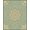 Sage Green, Pattern 10, variant on Design&I 8'x10' Washable Area Rug Snag-Free Retro Circle Round Botanical Scroll Border Circular Vintage Grid Playful for Dining Room, Large Office, Lounge