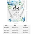 thumbnail image 2 of Gifts for Mom, Mom Gifts Throw Blanket 60" x 50", Birthday Gifts for Mom from Daughter, Mom, Best Mom Ever Gifts Blankets, Best Mother Gift Ideas from Daughter Son, 2 of 6