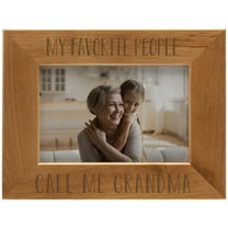Fine Photo Gifts 6x4 My Favorite People Call Me Grandma Alder Wood Picture Frame