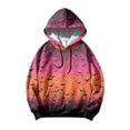 thumbnail image 6 of GrmtClth Mens Hoodies Halloween Minimalist Ghost Pumpkin Bat Witch Pattern Fall Casual Pullover Hoodies Orange M, 6 of 8