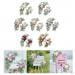 Abbraccia 2 Pieces Wedding Arch Flowers Welcome Sign Decoration Corner Flowers Artificial Flowers for Ceremony Birthday Window Ornament Champagne Blue