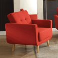 thumbnail image 1 of ACME Furniture Sisilla Linen Chair in Red, 1 of 2