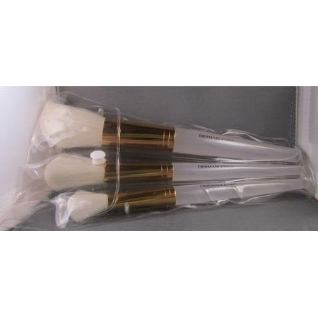 DERMABLEND 3 Full Size Cosmetic Facial Brushes : Large Medium Small Brush NEW