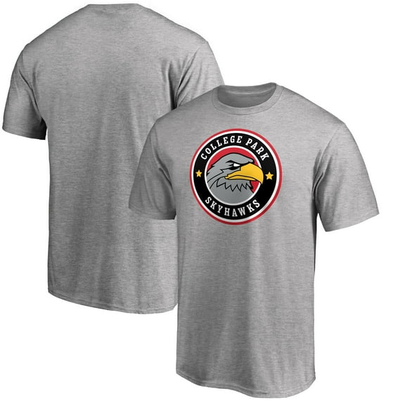 Men's Heathered Gray College Park Skyhawks Distressed Primary T-Shirt