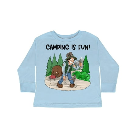 

Inktastic Camping is Fun! Gift Toddler Boy or Toddler Girl Long Sleeve T-Shirt
