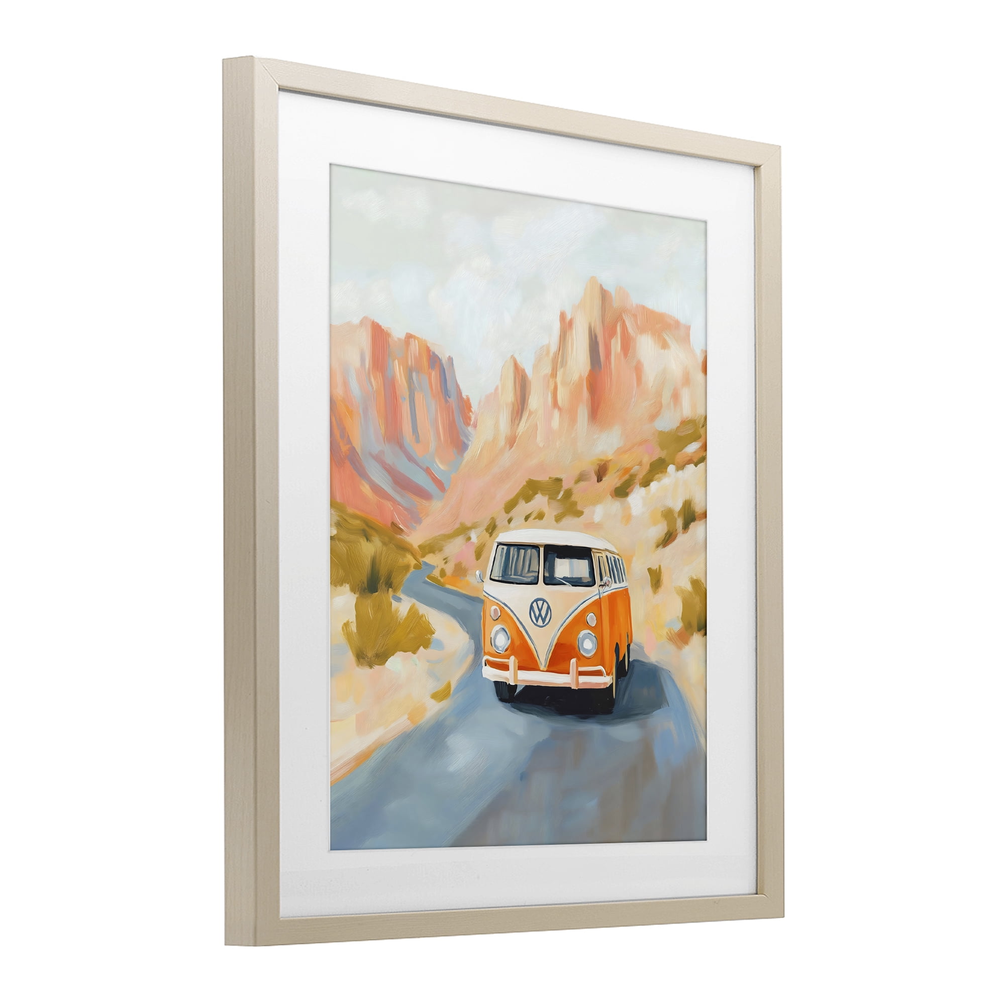 Stupell Industries Van Life Desert Canyon Birch Framed Print Under Glass, design by The Prints Vibe