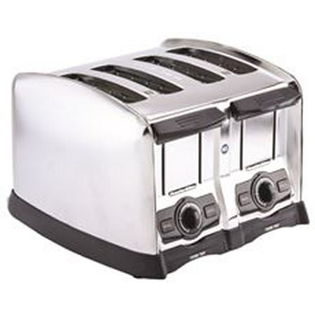 Hamilton Beach 4 Slice Extra-Wide Slot Commercial Toaster, Chrome, 120