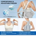 thumbnail image 5 of Posture Corrector for Men&Women, Back Brace Shoulder Straightener, Adjustable Full Back Support for Women and Men, Upper and Lower Back Pain Relief - Scoliosis, Hunchback, Hump, Thoracic - Large, 5 of 7