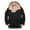 20Black, variant on guisaled Men's Padded Jackets Fashion Solid Full Zip Fleece Lined Coats Hooded Long Sleeve Thicken Windproof Winter Warm Jacket