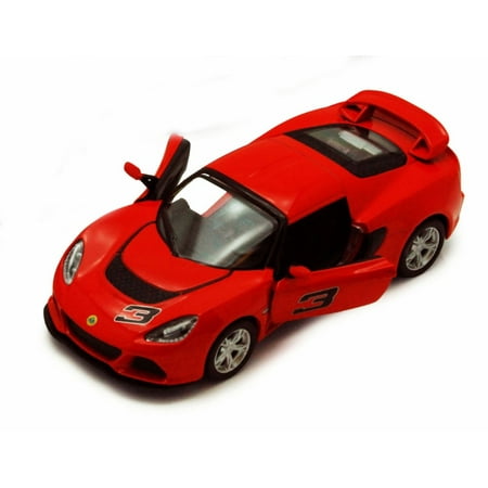 Lotus Exige Gt - 2012 Lotus Exige S #3, Red - Kinsmart 5361D - 1/32 scale Diecast Model Toy Car (Brand New, but NOT IN BOX)