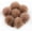 Brown, variant on Craft Pom Pom Balls: Faux Fur Pom Poms with Elastic Loop, 20 Pcs Fluffy Puff Balls for Crafts, Hats, Scarves, Gloves, Knitting, Keychains, Bags, 3 Inches (Navy Blue)
