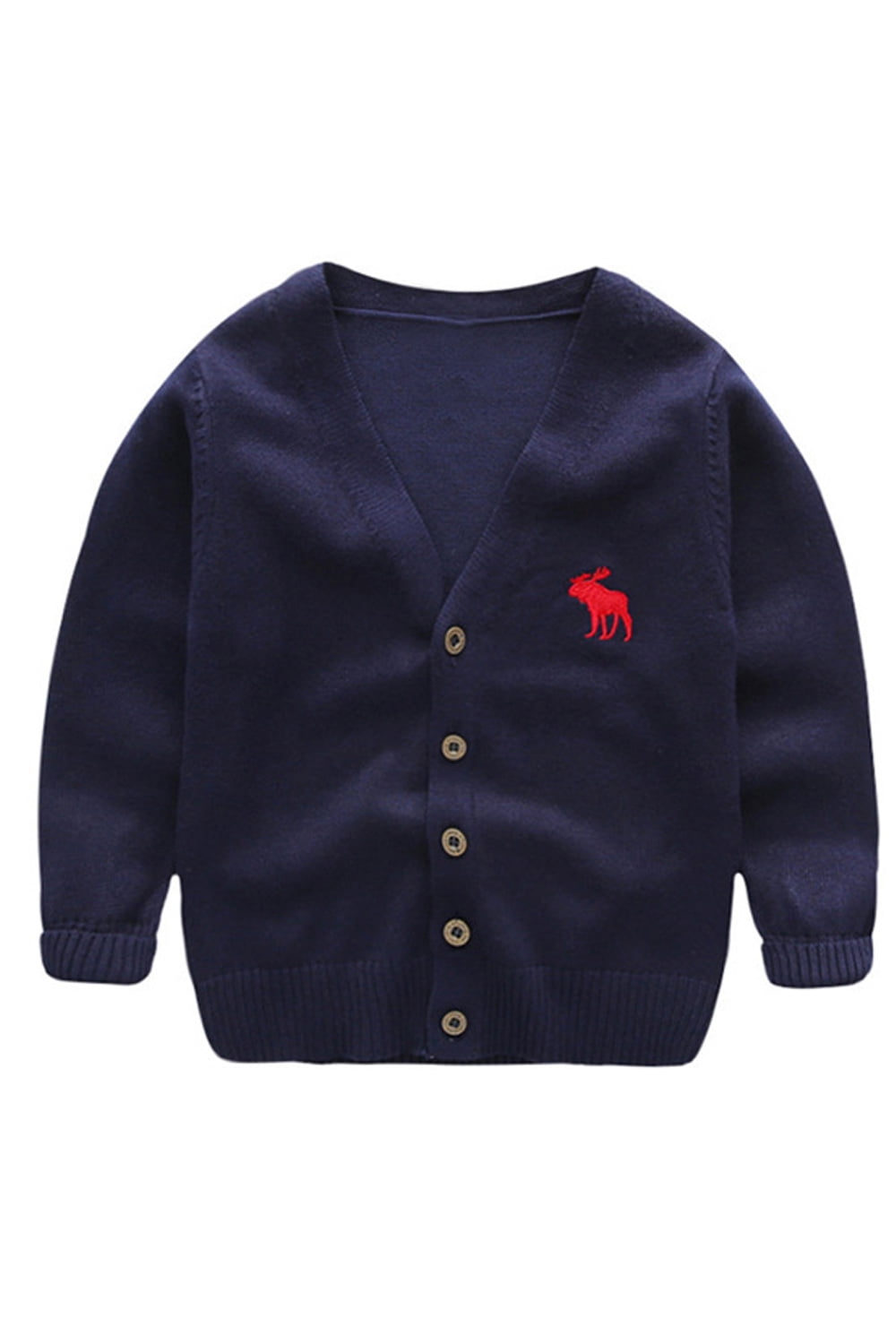 thick button cardigan
